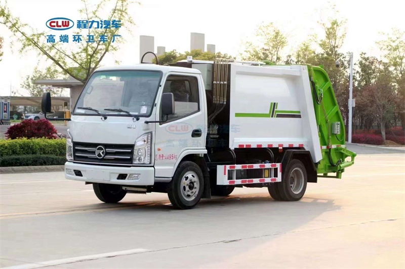 國六凱馬4方藍(lán)牌壓縮垃圾車