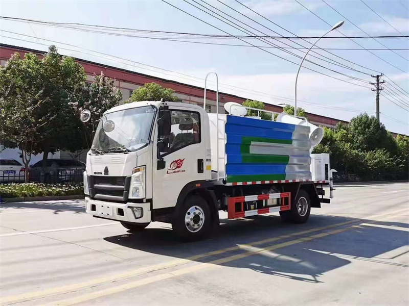 藍牌重汽豪沃7立方抑塵消毒車
