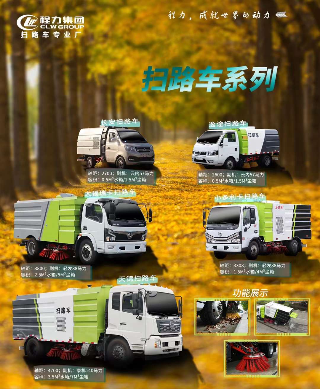 程力清掃車系列怎么選車型？